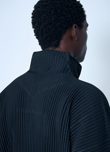 Homme Plissé Issey Miyake Pleated Jacket Black hmp0162009