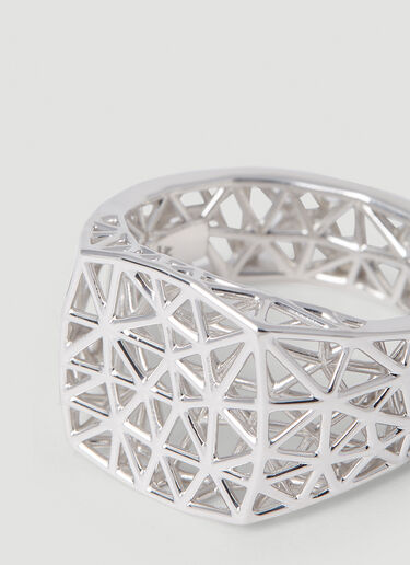 Tom Wood Mesh Ring Medium Silver tmw0352006