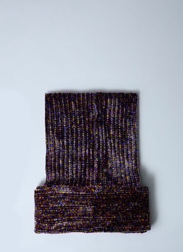 골지 울 스카프 Dries Van Noten 골지 울 스카프 퍼플 dvn0262016