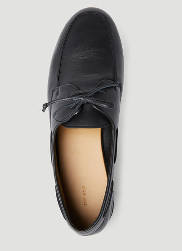 The Row Sailor Loafers Black row0152011