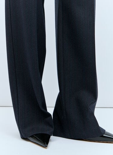 Striped Wool Pants Bottega Veneta Striped Wool Pants Black bov0257009