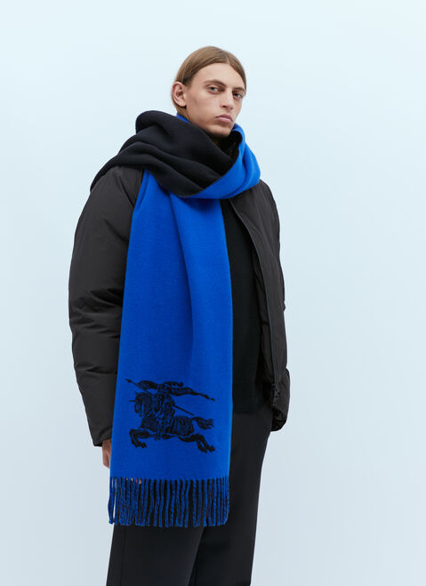 Moncler + Rick Owens ロゴ ジャカード・カシミアスカーフ ブラック mcs0355016