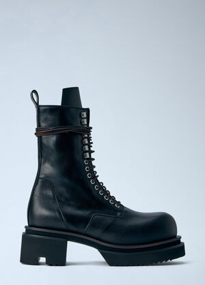 Rick Owens Bogun Lace Up Boots Black ric0166018