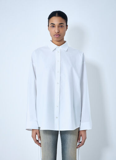 Balenciaga Lace-Up Shirt White bal0263001