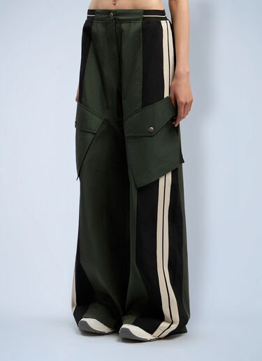 Panel Cargo Pants Palm Angels Panel Cargo Pants Green pma0262079