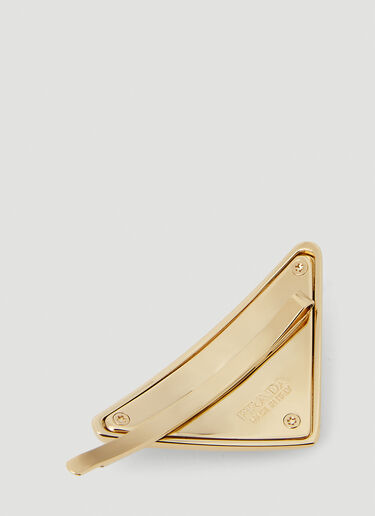 Prada Set of Two Triangle Hair Slides Gold pra0251024