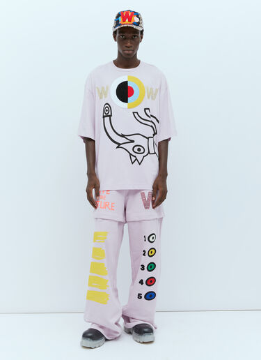 Target Oversized T-Shirt Walter Van Beirendonck Target Oversized T-Shirt Lilac wlt0154010