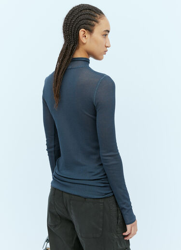 Lemaire Seamless High Neck Long Sleeve Top Blue lem0254010