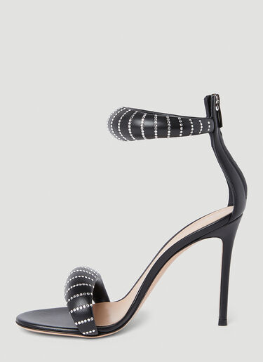 Gianvito Rossi Bijoux Crystal High Heeled Sandals Black gia0251003