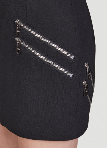 Dolce & Gabbana Zip Mini Skirt Black dol0250005