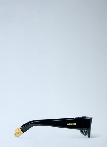 LN-CC® - Jacquemus: Ovalo Sunglasses - Black Jacquemus Ovalo Sunglasses Black jac0365302