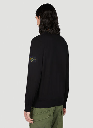 Stone Island Compass Patch Sweater Black sto0152048