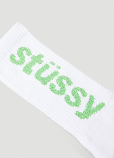 Stüssy Helvetica 袜子 白色 sts0152038