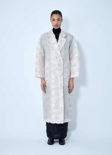 Max Mara Double-Breasted Long Coat Beige max0264312