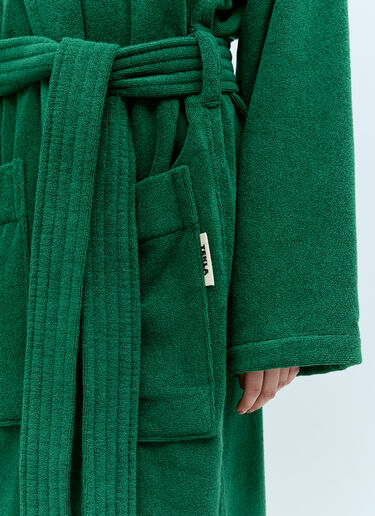 Tekla Terrycloth Classic Bathrobe Green tek0355013