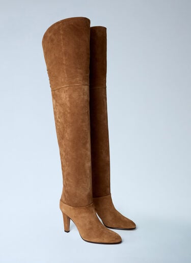 Chloé Eve Thigh-High Boots Brown chl0262000