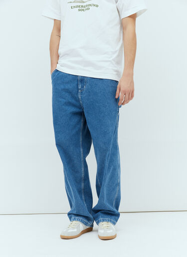 Carhartt WIP シングルニージーンズ ブルー wip0154003