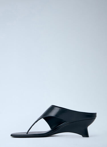 Marlow Thong Sandals Khaite Marlow Thong Sandals Black kha0264017