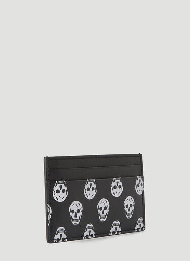 Alexander McQueen Skull Print Card Holder Black amq0148048