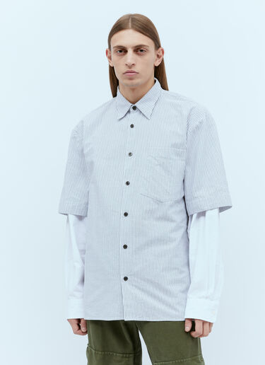 Double Sleeve Shirt Dries Van Noten Double Sleeve Shirt Grey dvn0154015
