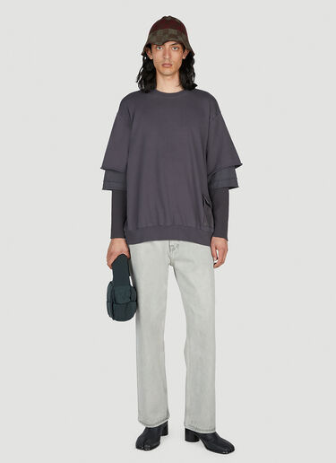 UNDERCOVER Overlay Sweatshirt Grey und0152006