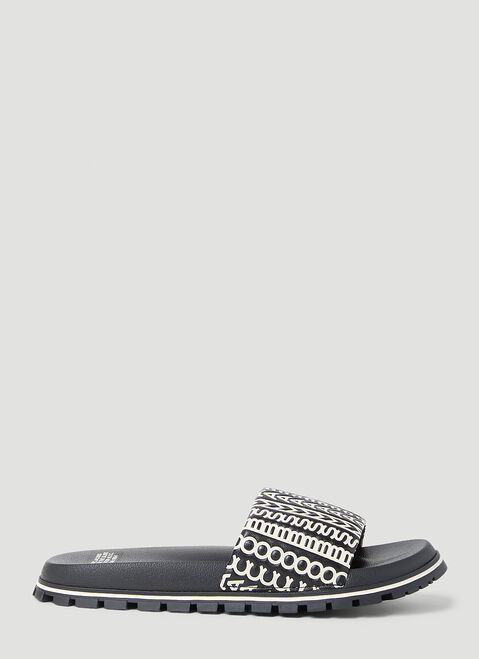 Jil Sander 모노그램 슬라이드 카키 jil0253026