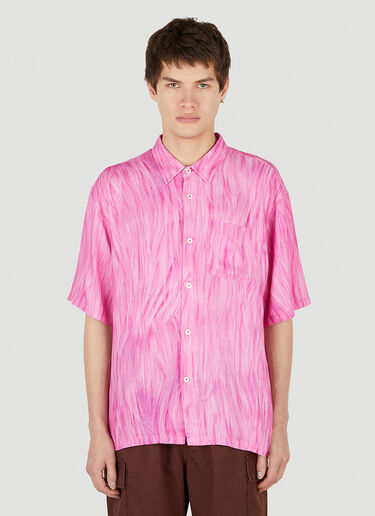 Stüssy ファープリントシャツ ピンク sts0152007