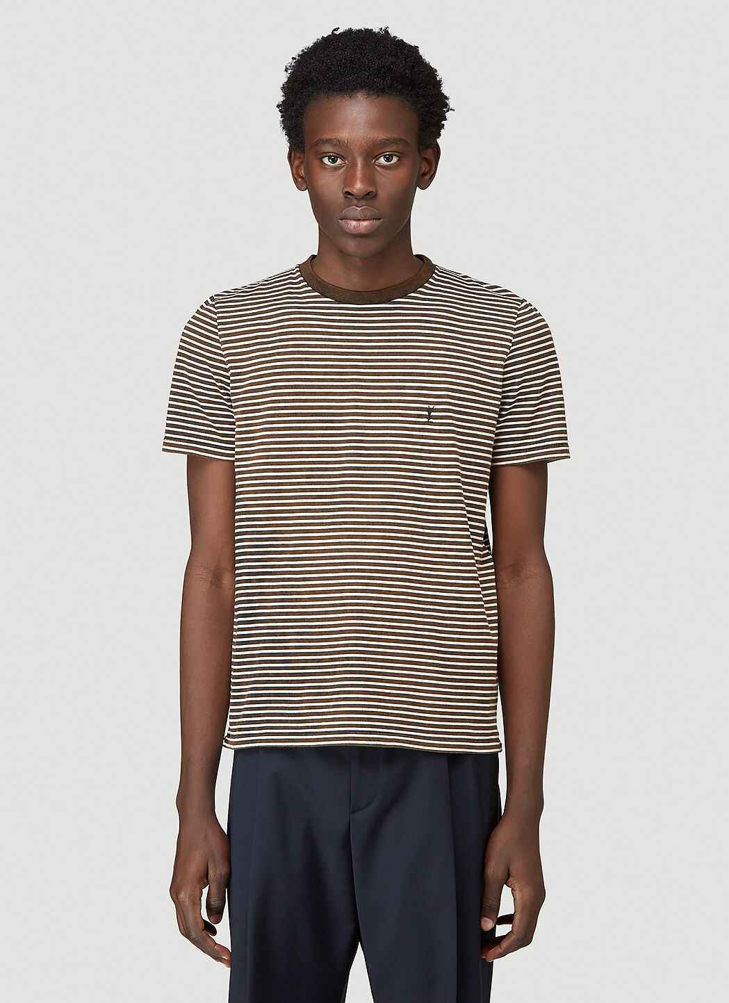 Saint laurent striped t cheap shirt