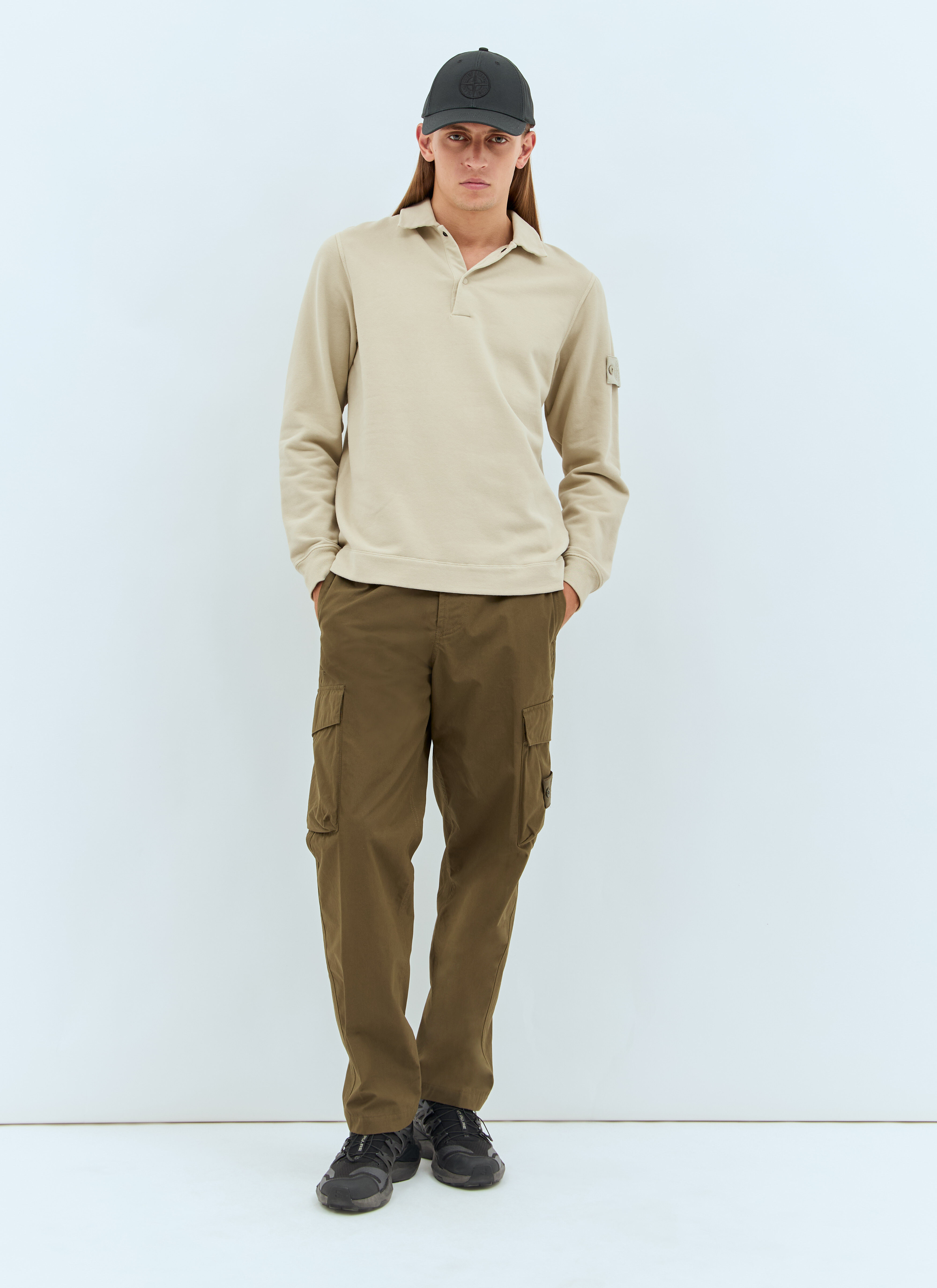 Stone Island Men's' Ghost Cargo Pants in Green | LN-CC®