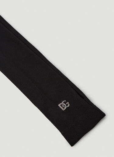 Dolce & Gabbana Logo Plaque Sleeves Black dol0250053