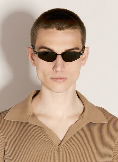 Dolce & Gabbana 徽标镜腿太阳镜  黑色 ldg0355001