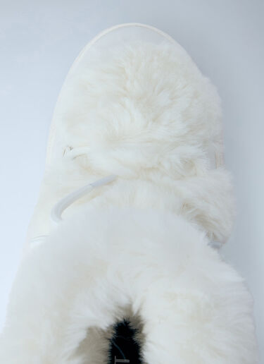 LN-CC® - Moon Boot: Ltrack Faux Fur Waterproof Boots - White Moon Boot Ltrack Faux Fur Waterproof Boots White mnb0366025