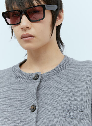 울 니트 가디건 Miu Miu 울 니트 가디건 그레이 miu0254003