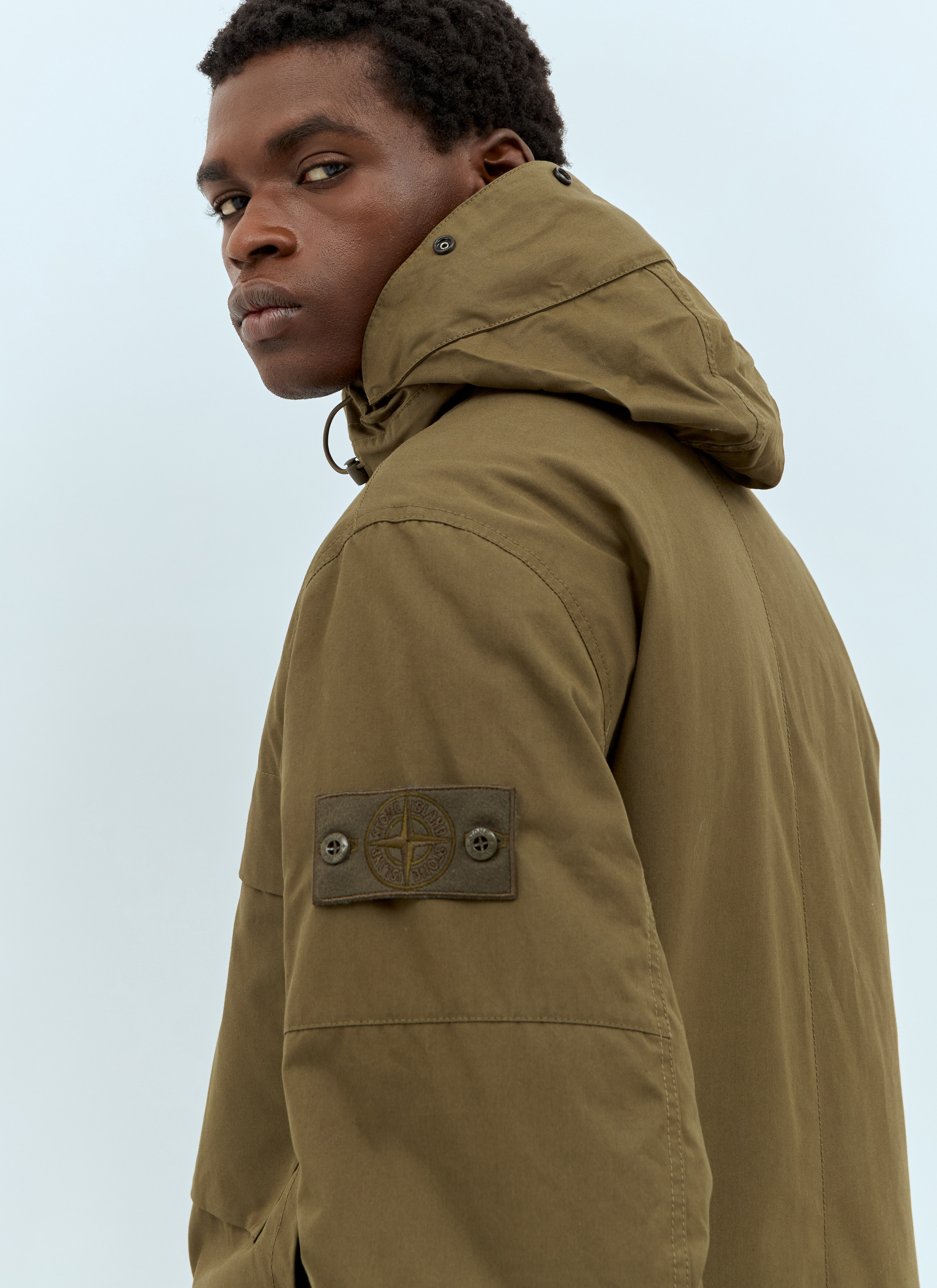 Stone island khaki jacket deals