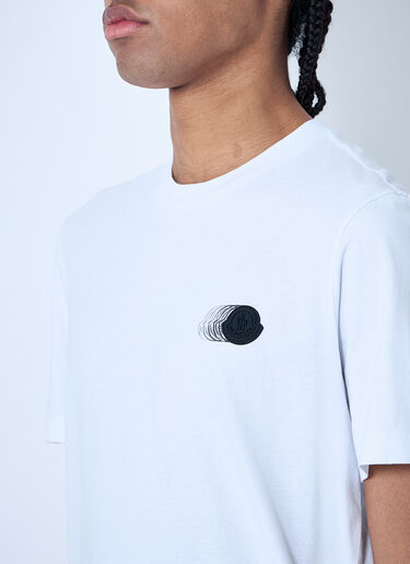 Moncler 徽标图案 T 恤 白色 mon0160019