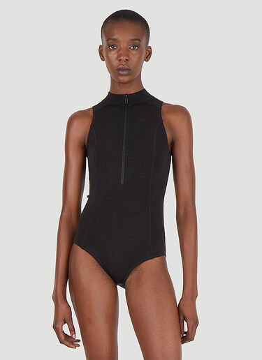 Y-3 Half Zip Swimsuit Black yyy0247021
