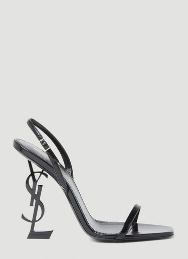 Saint Laurent Women's Opyum Slingback High Heel Sandals in Black | LN-CC®