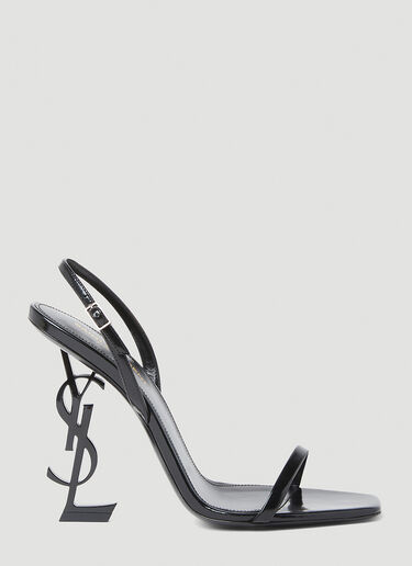 Saint Laurent Opyum Slingback High Heel Sandals Black sla0253055