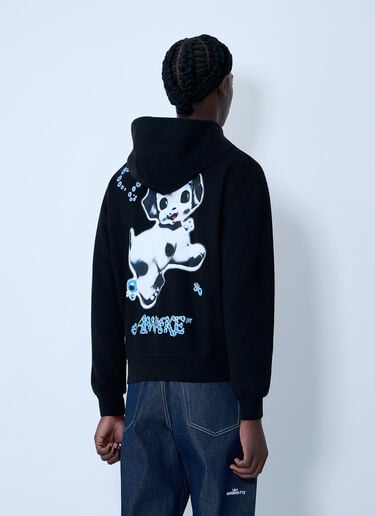Awake NY Logo Motif Hooded Sweatshirt Black awa0162002