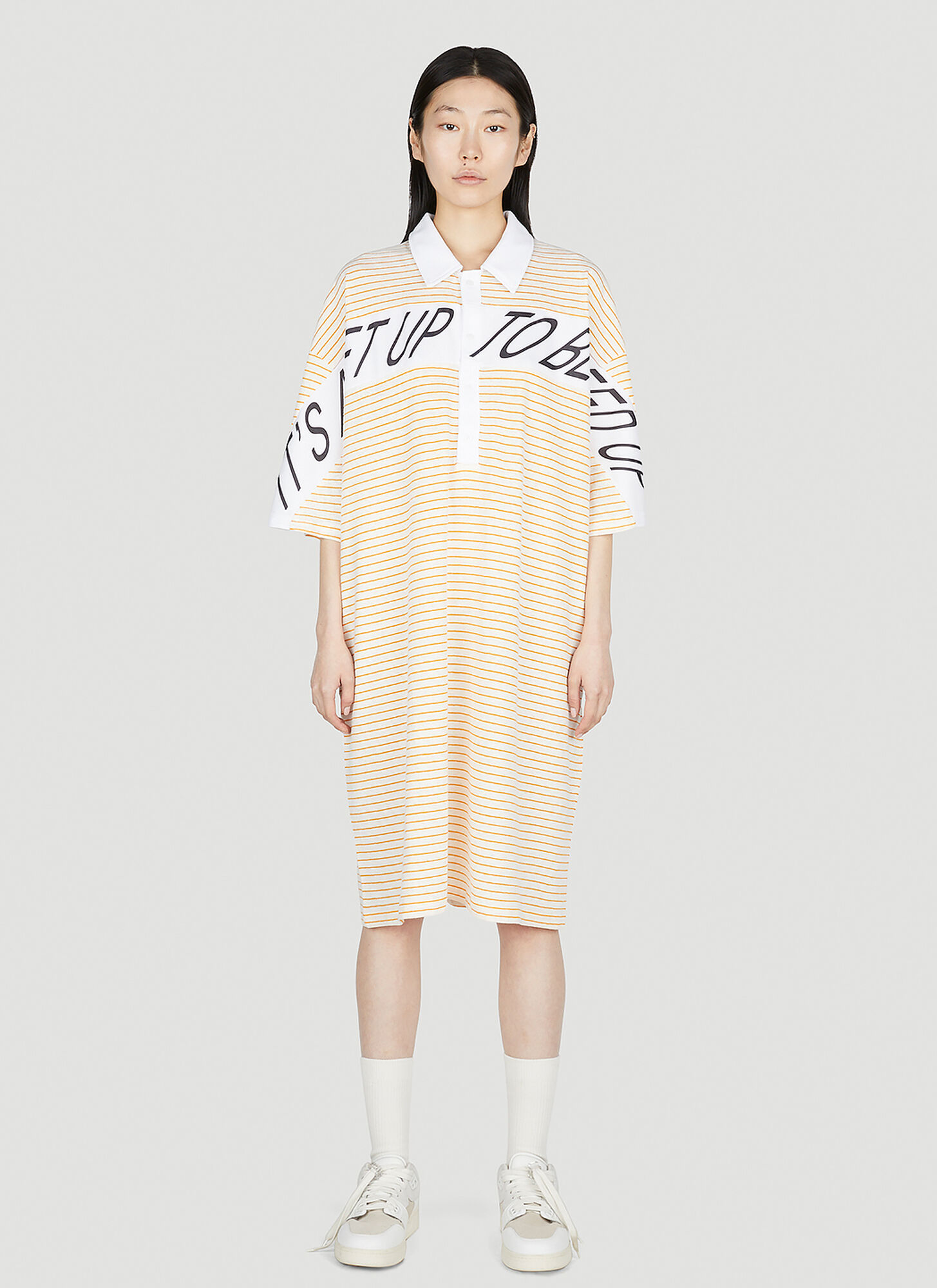 Reward If Found Striped-pattern Midi Dress
