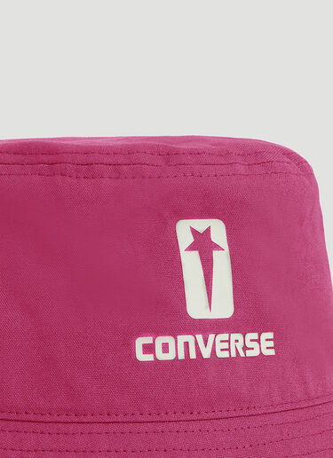 Rick Owens DRKSHDW x Converse Logo Print Bucket Hat Pink dsc0352006