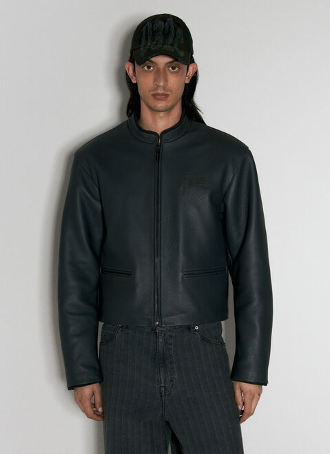 Stüssy Attrition Leather Jacket Black sts0156008