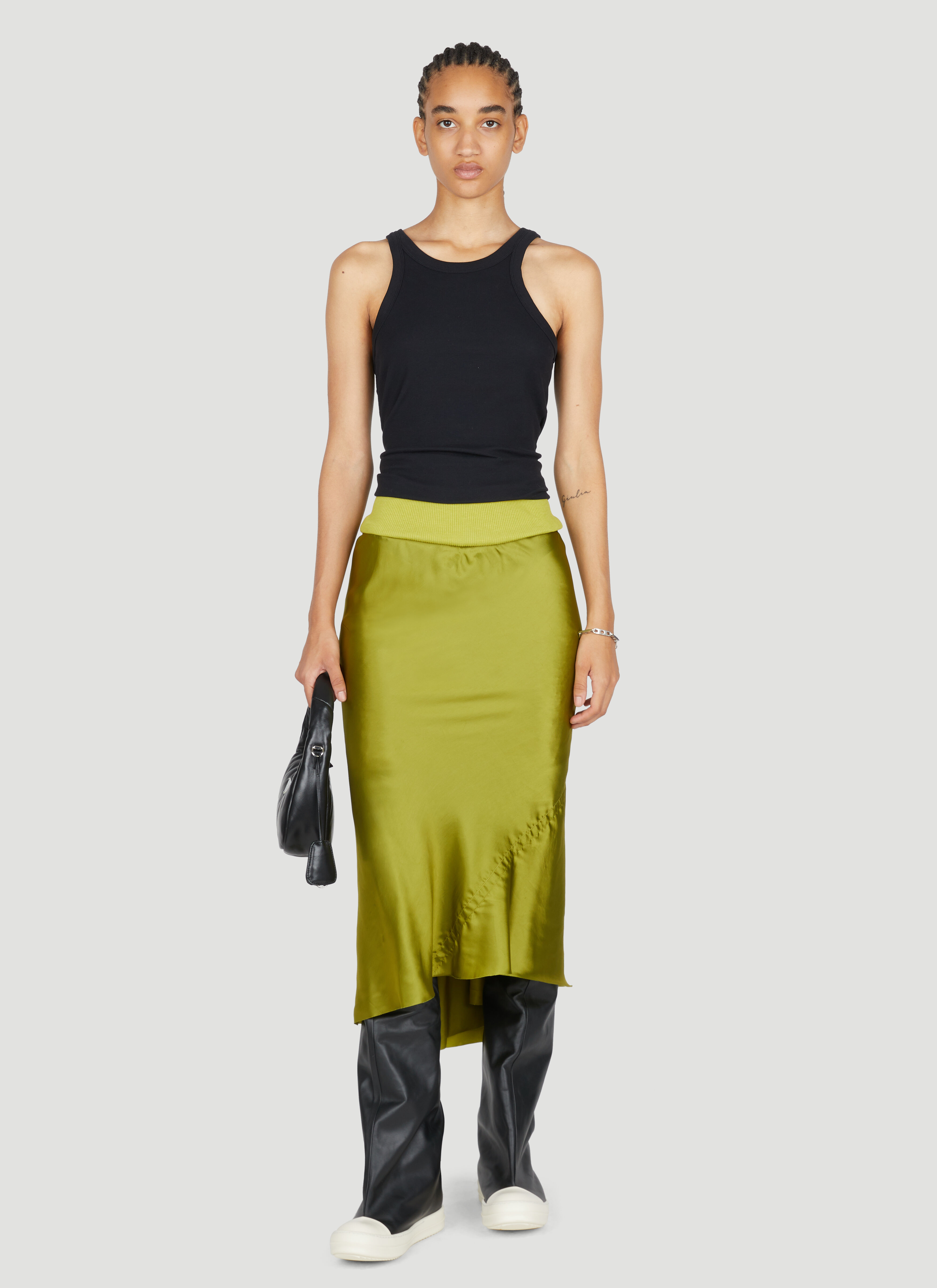 Bias cut a line skirt clearance