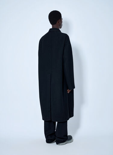 LN-CC® - Rick Owens: Buttoned Brad Coat - Black Rick Owens Buttoned Brad Coat Black ric0165064