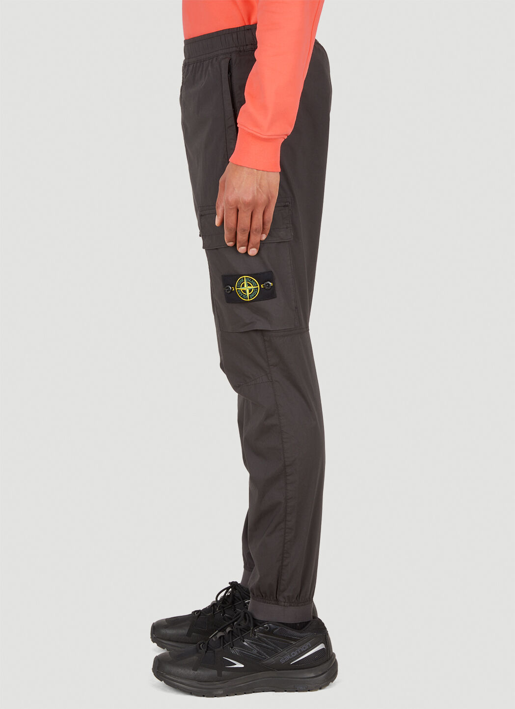 Stone Island Tapered Track Pants in Black LN CC