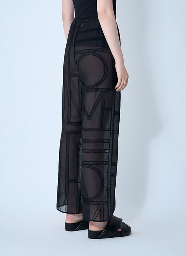 Monogram Pants TOTEME Monogram Pants Black tot0261061