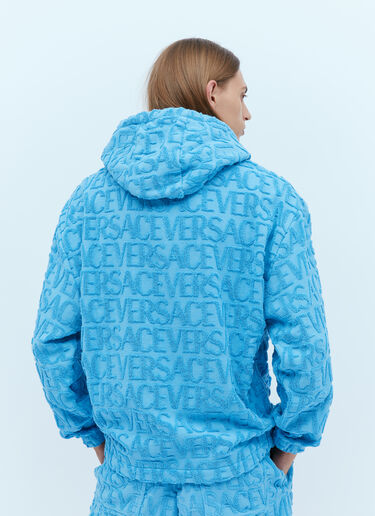 Versace テリーロゴジャカードスウェットシャツ ライトブルー ver0153011