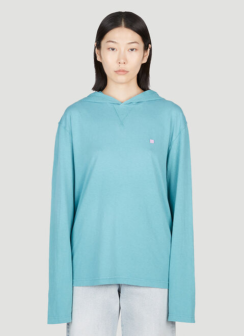 Alexander Wang ロゴパッチフードスウェットシャツ Grey awg0255027