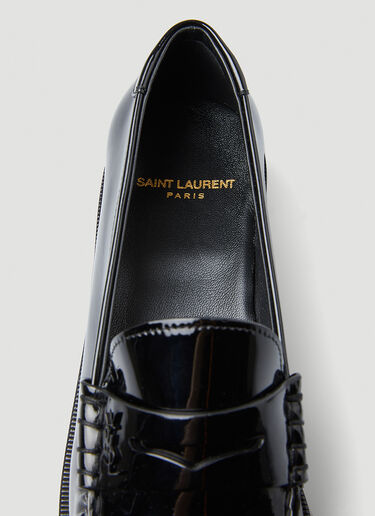 Saint Laurent Le Penny Strap Loafers Black sla0249084