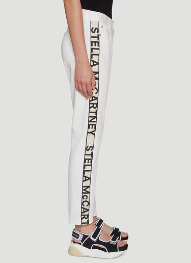 Stella McCartney Logo Stripe Jeans White stm0239016